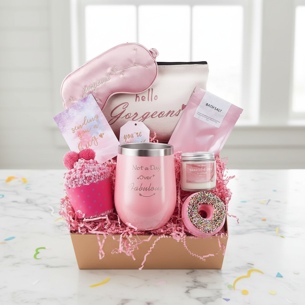 Gift box with ultra-realistic background